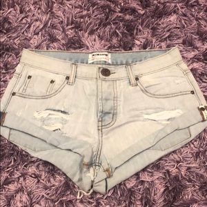 One Teaspoon Jean Shorts